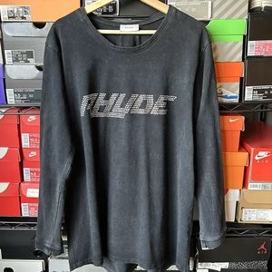 RHUDE SWAROVSKI RHINESTONE LONG SLEEVE